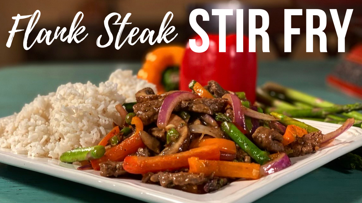 Flank Steak Stir Fry Cooking with the Robinsons