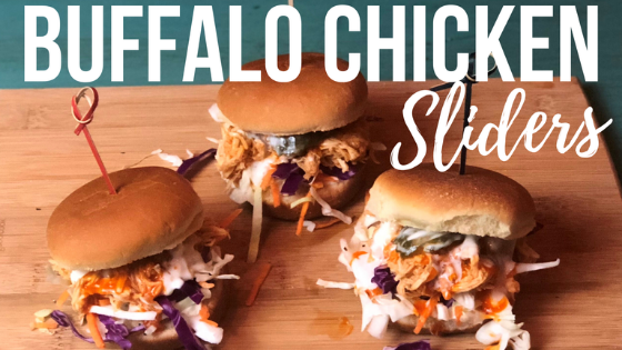 Crockpot Buffalo Chicken Sliders| Easy Super Bowl Recipe